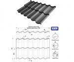 Розміри модульної металочерепиці ШАФІР
