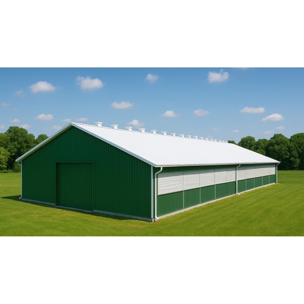 Каркасне будівництво корівників