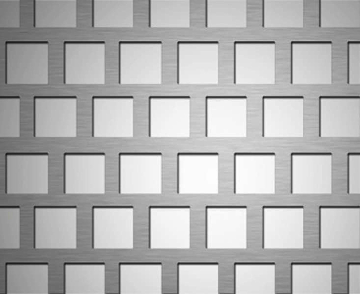 Перфорація з квадратними отворами,  розташованими в шаховому порядку (тип Qv)