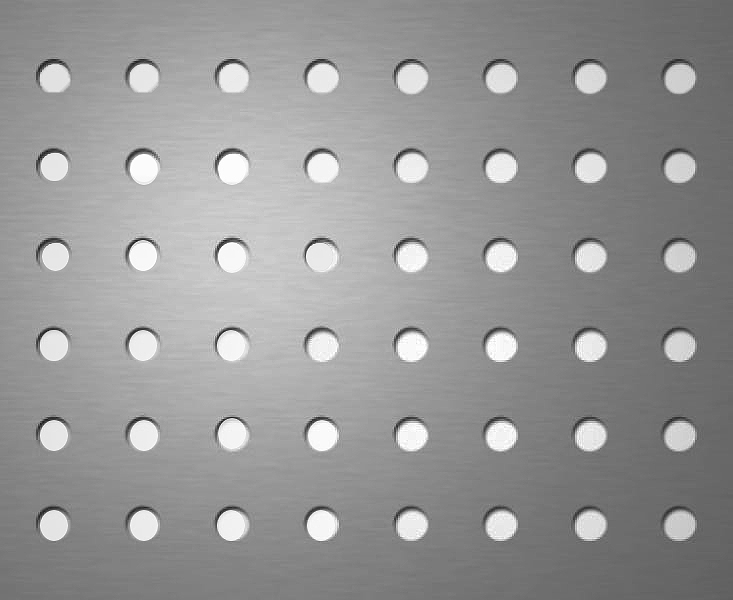 Перфорація з круглими симетричними отворами (тип Rg)