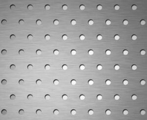 Перфорація з круглими отворами,  розташованими в шаховому порядку під кутом 60º (тип Rv)