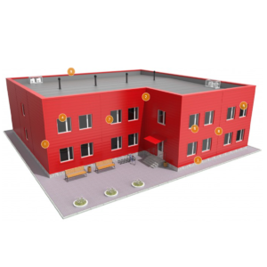 Типові вузли обшивки існуючого будинку PS-панелями горизонтально з утепленням